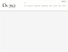 Tablet Screenshot of davincipublicidadymedios.com